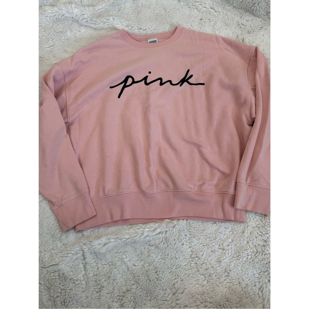 PINK Victoria's Secret Cozy Crewneck Sweatshirt - Pale Pink